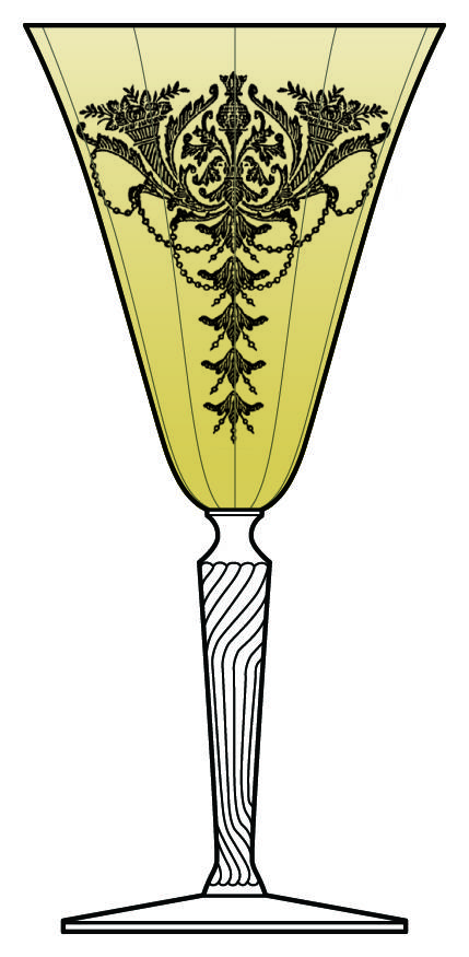 Carlton Madrid Topaz Water Goblet by Morgantown-1