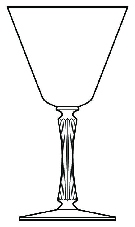 Empire Clear Water Goblet by Morgantown-1
