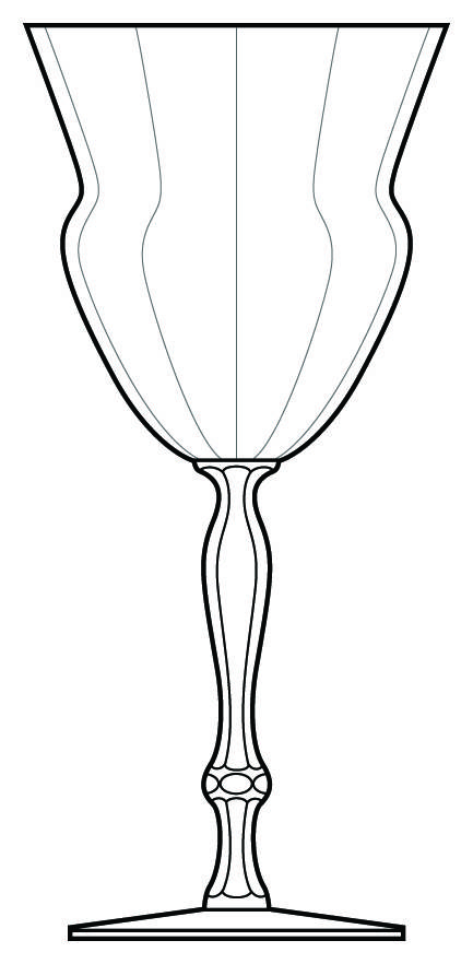 Paula Water Goblet by Morgantown-1