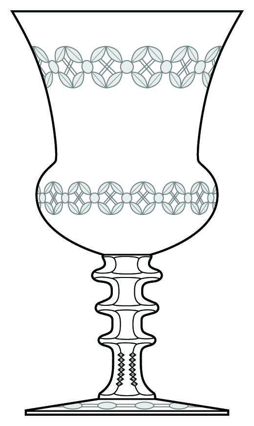 Mt Vernon Water Goblet by Morgantown-1