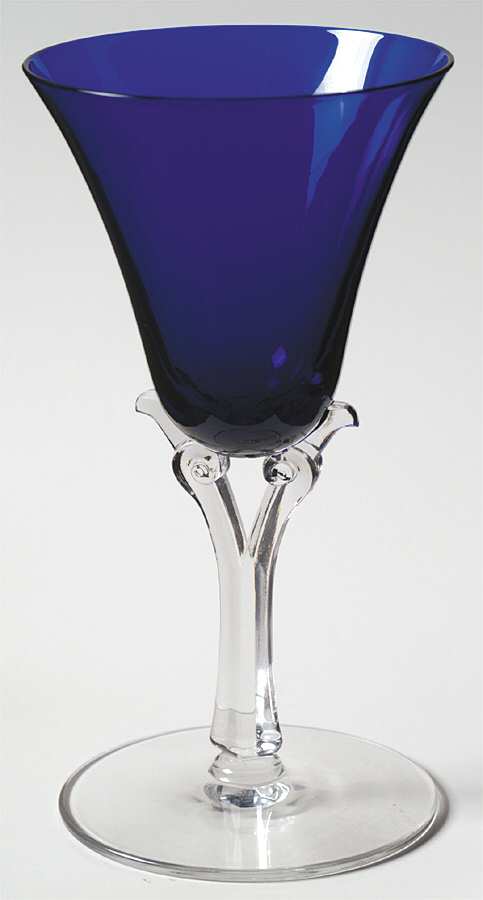 Yale Cobalt Blue Wine Glass by Morgantown-1