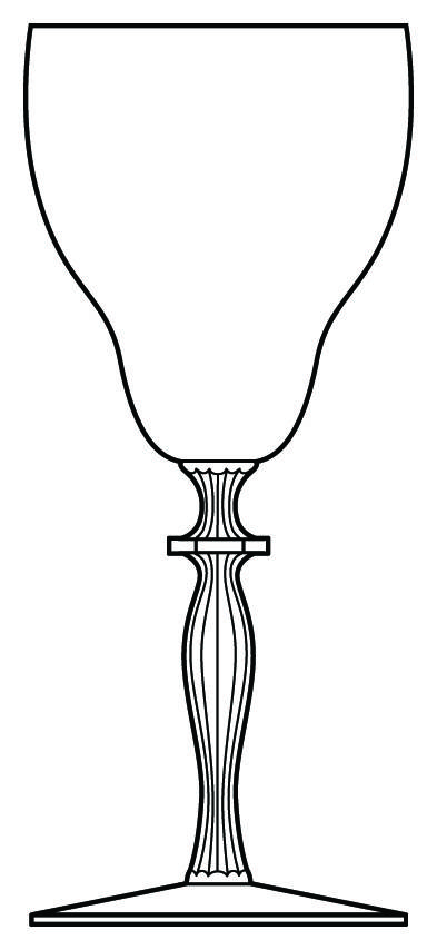 Duquesne Clear Water Goblet by Morgantown-1