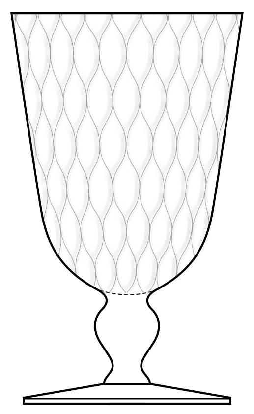 Early American Clear Water Goblet by Morgantown-1