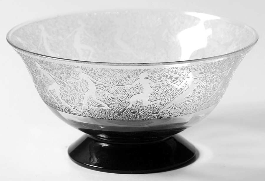 Faun Black (Stem 7640) Finger Bowl by Morgantown-1