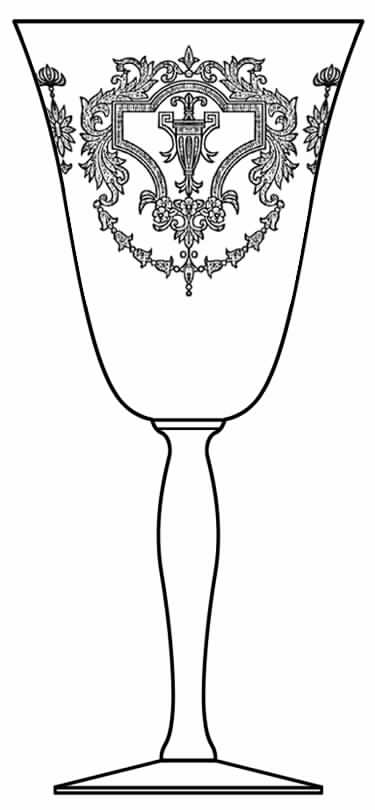 Virginia (Stem 7614, Non Optic) Water Goblet by Morgantown-1