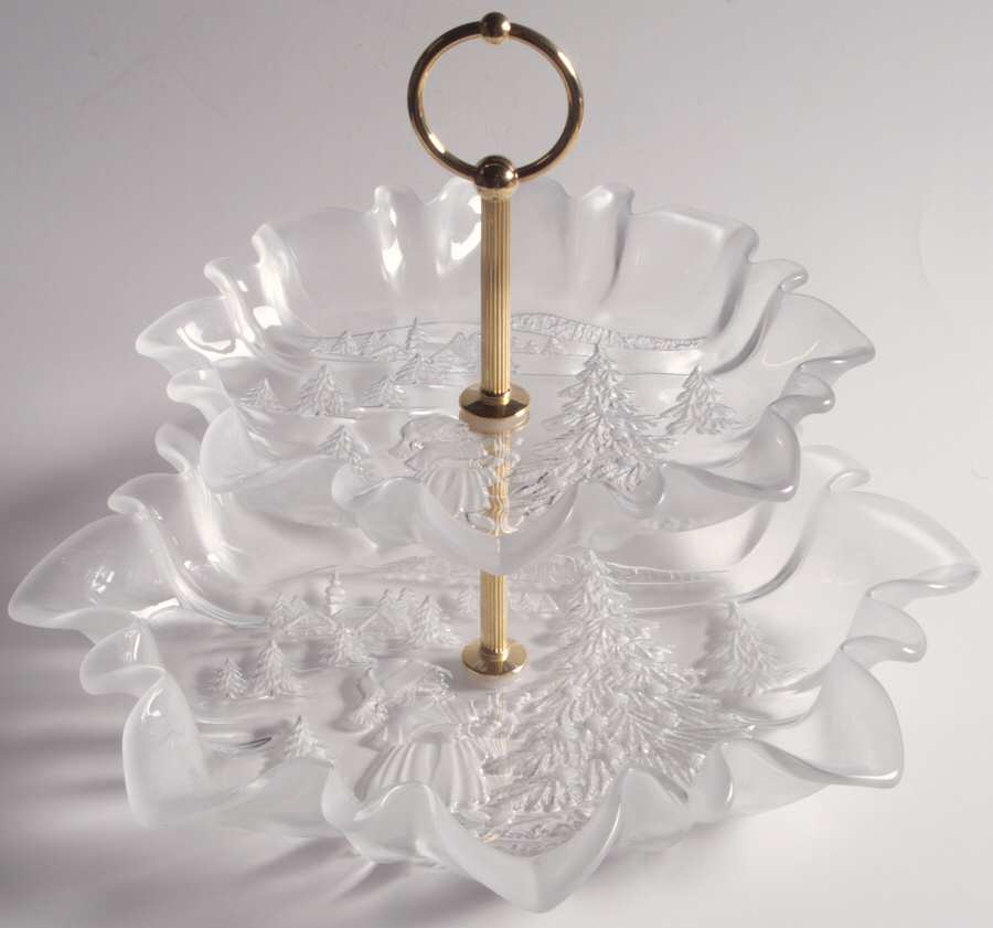 Christmas Story 2 Tier Serving Tray by Mikasa-1