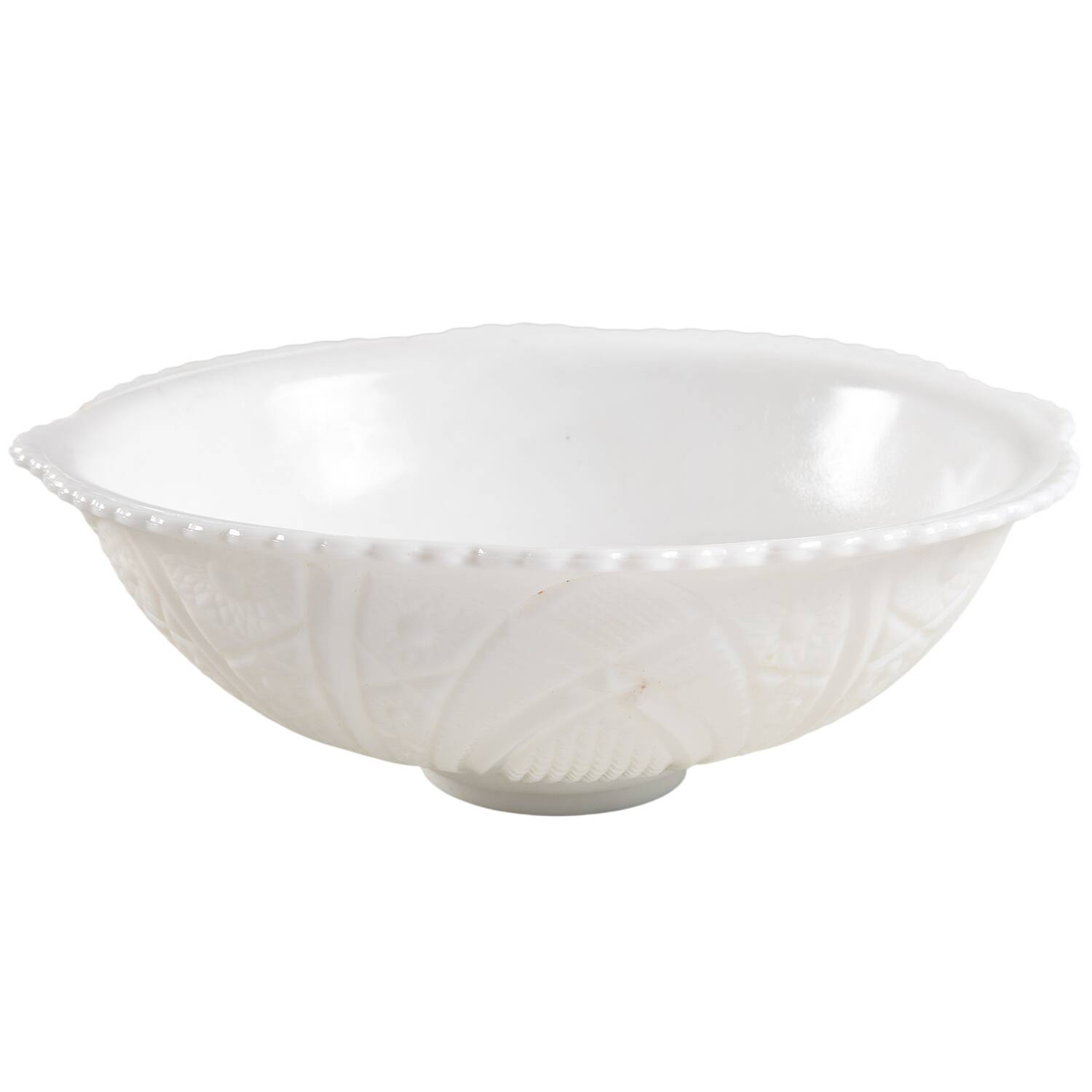 The Concord Milk Glass Punch Bowl by McKee-1