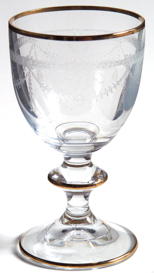 Victorian Garland Gold Cordial Glass by Mikasa-1