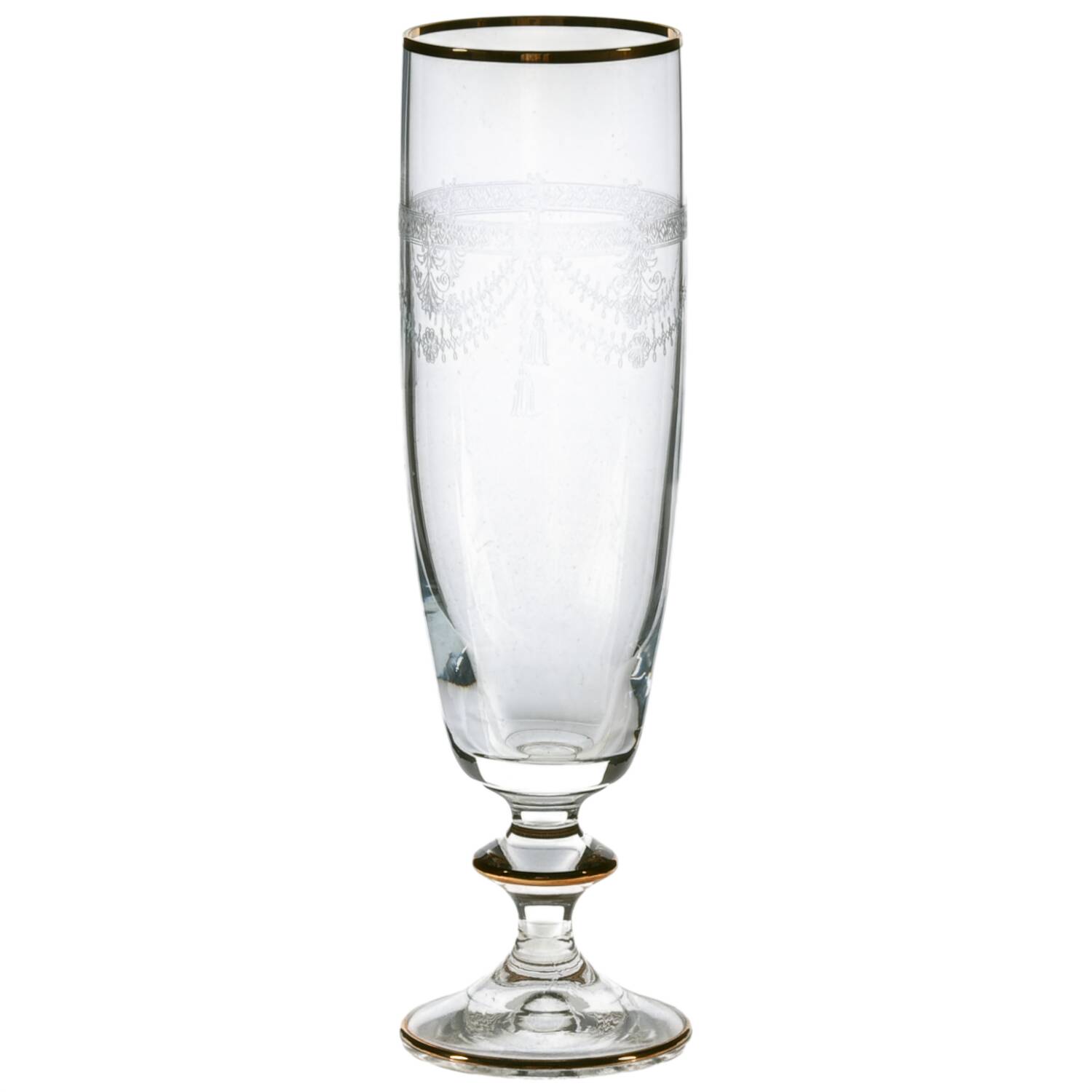 Victorian Garland Gold Fluted Champagne by Mikasa-1