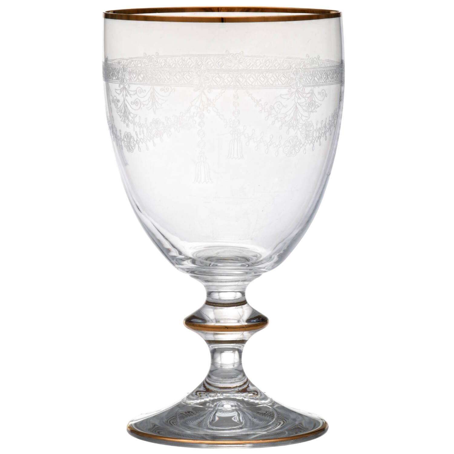 Victorian Garland Gold Wine Glass by Mikasa-1