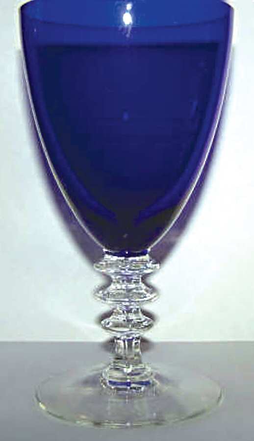 Sextette Cobalt Water Goblet by Morgantown-1