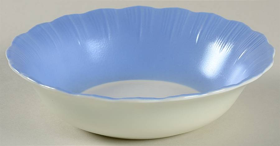 Cremax Bordette Blue Small Fruit Dessert Bowl by MacBeth-Evans-1