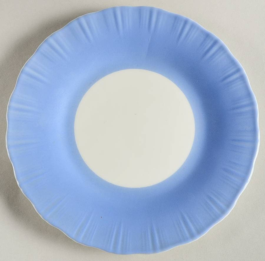 Cremax Bordette Blue Bread & Butter Plate by MacBeth-Evans-1
