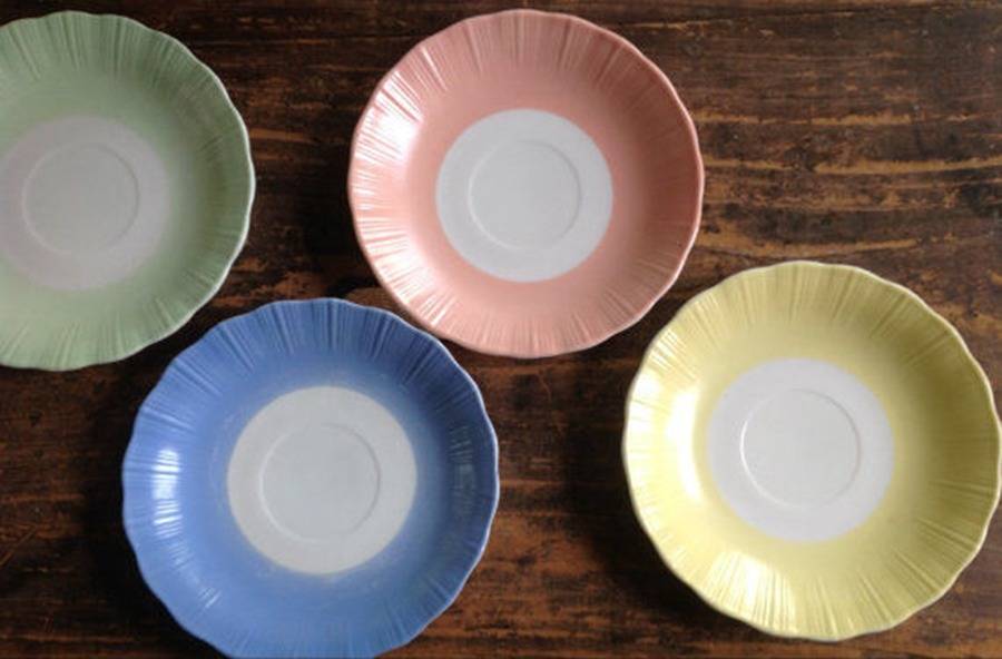 Cremax Bordette Green Saucer Only by MacBeth-Evans-1