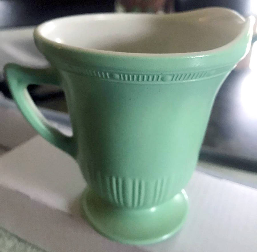 Cremax Bordette Green Creamer by MacBeth-Evans-1