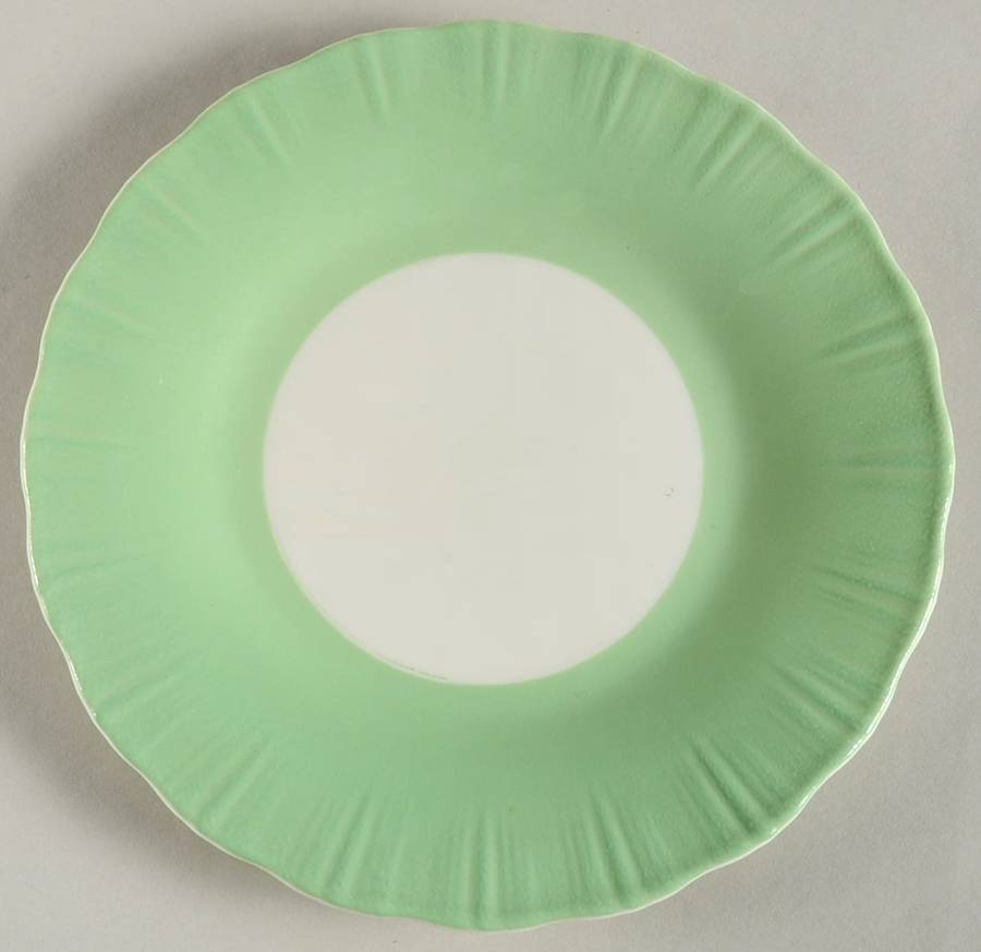 Cremax Bordette Green Bread & Butter Plate by MacBeth-Evans-1
