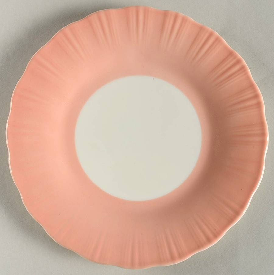 Cremax Bordette Pink Bread & Butter Plate by MacBeth-Evans-1