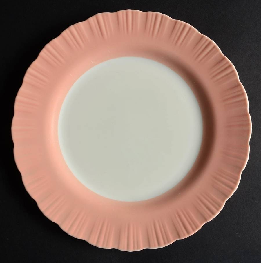 Cremax Bordette Pink Dinner Plate by MacBeth-Evans-1
