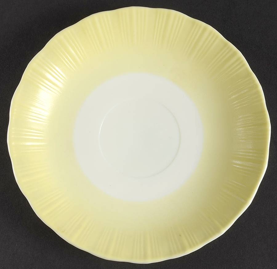 Cremax Bordette Yellow Saucer Only by MacBeth-Evans-1