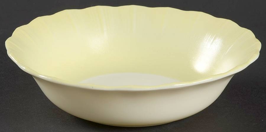 Cremax Bordette Yellow Small Fruit Dessert Bowl by MacBeth-Evans-1