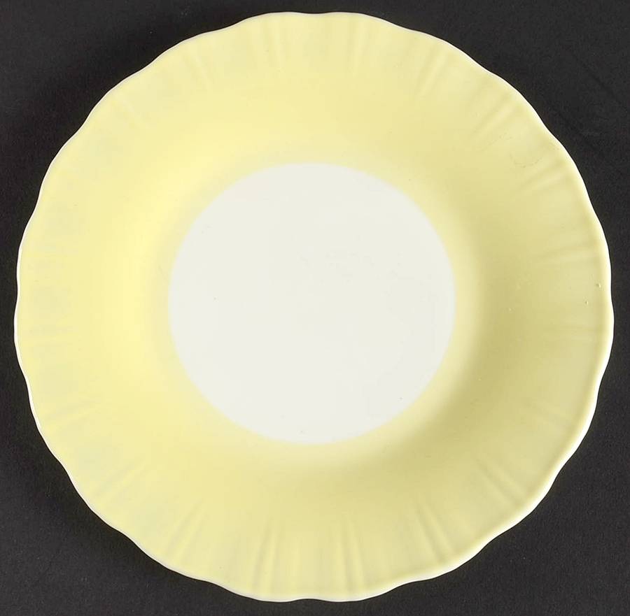 Cremax Bordette Yellow Bread & Butter Plate by MacBeth-Evans-1