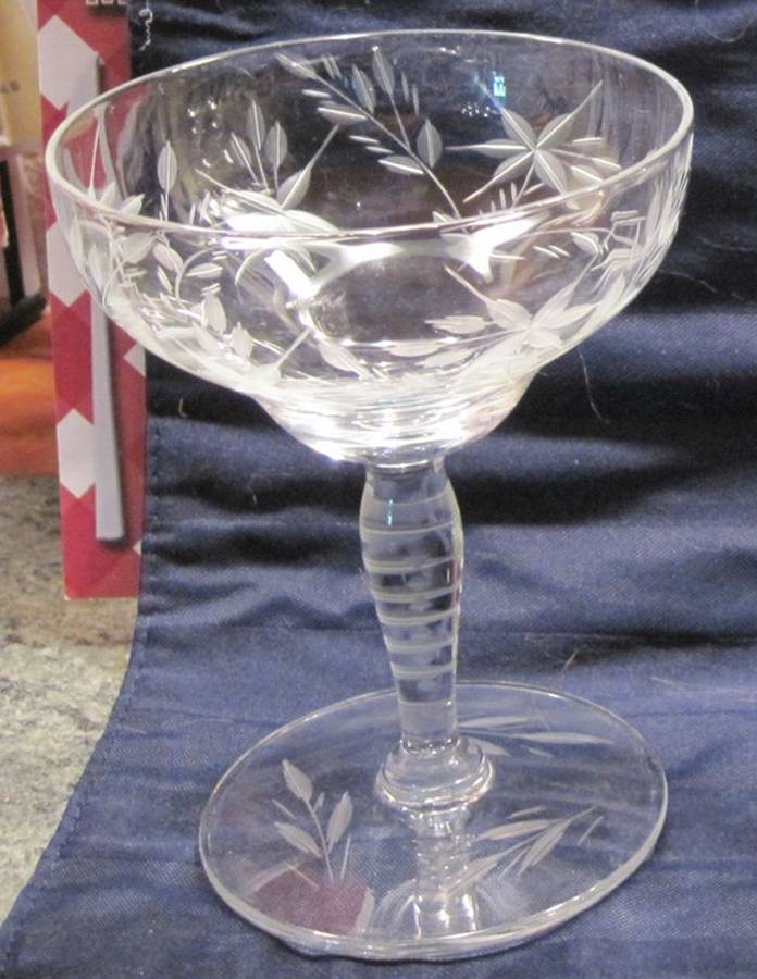 C-365 (Cut Stem) Champagne/Tall Sherbet by Marion Glass-1