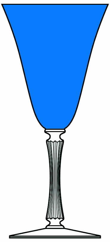 Empress Cobalt Water Goblet by Morgantown-1