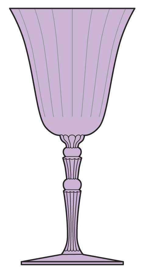 Georgian Alexandrite Water Goblet by Morgantown-1