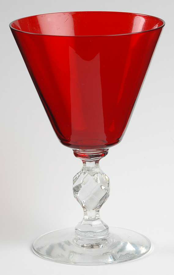 Roanoke Ruby Water Goblet by Morgantown-1