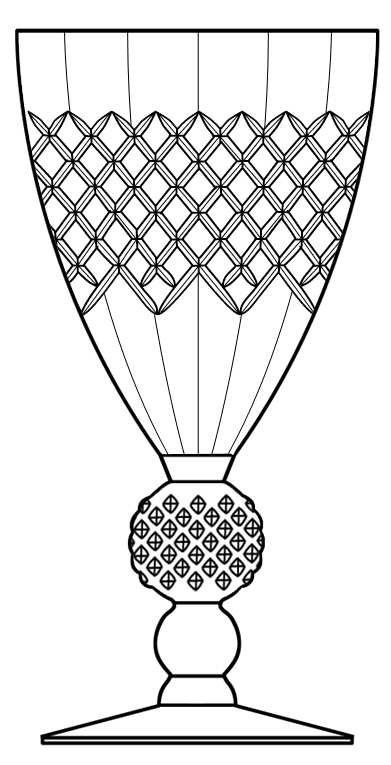 7643-6 Water Goblet by Morgantown-1