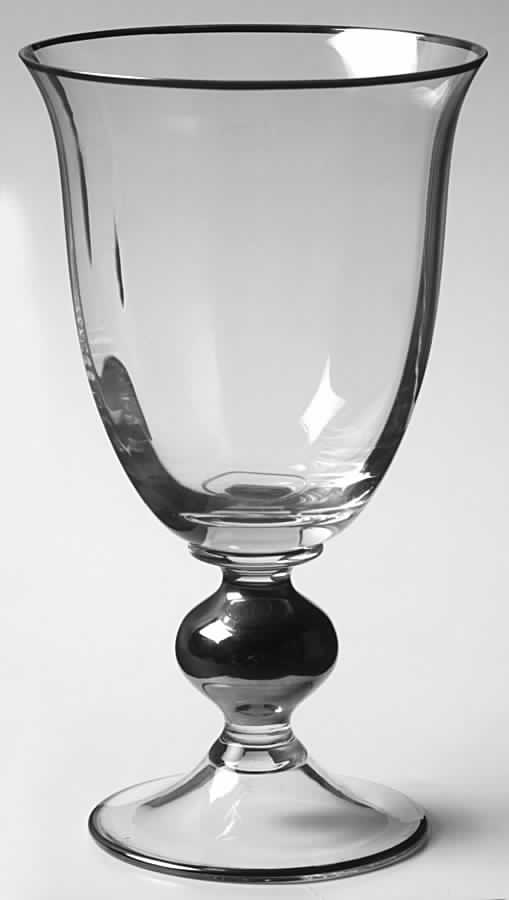 Country French Platinum Water Goblet by Mikasa-1