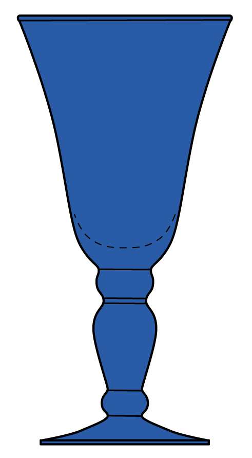 Domain Blue Water Goblet by Mikasa-1
