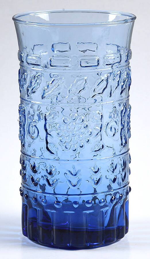 Tender Leaves Blue Highball Glass by Mikasa-1