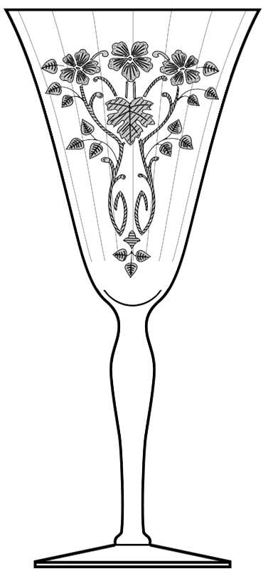Baden Clear (Stem 7604 1-2) Water Goblet by Morgantown-1