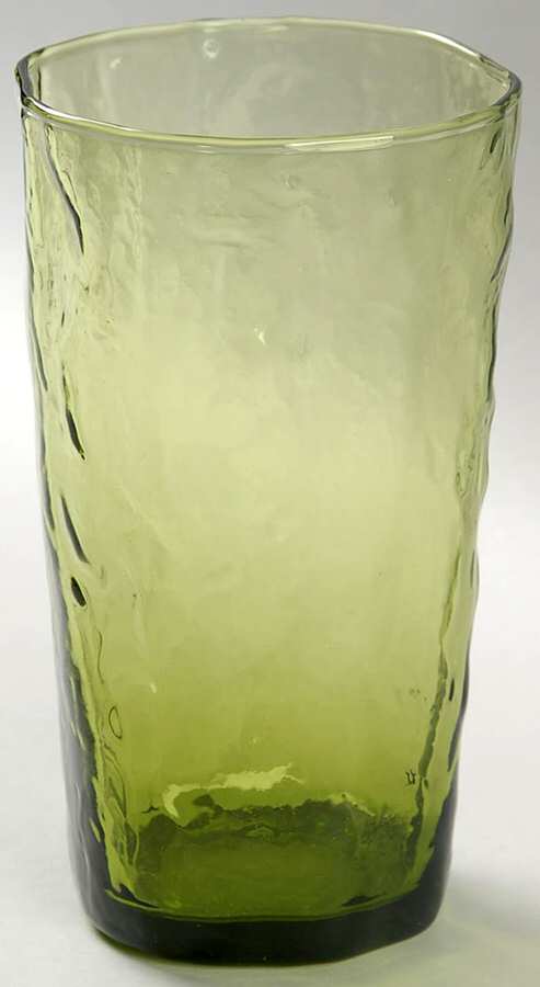 Crinkle Olive Green Flat Iced Tea by Morgantown-1