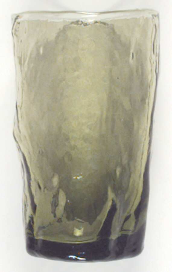 Crinkle Olive Green Flat Juice Glass by Morgantown-1