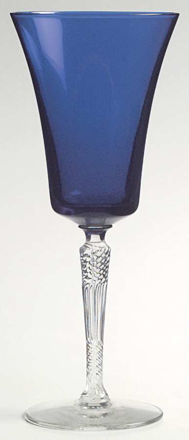 Lorna Blue Water Goblet by Morgantown-1