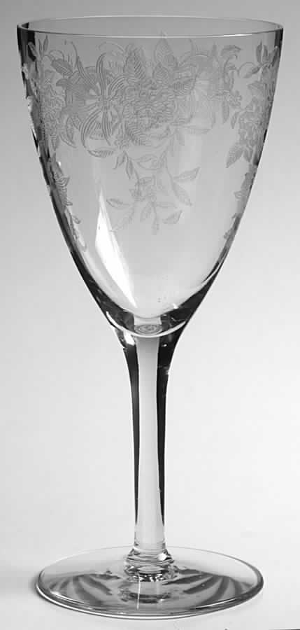 Floret (#7565) Water Goblet by Morgantown-1