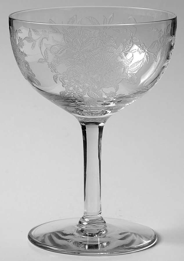 Floret (#7565) Champagne/Tall Sherbet by Morgantown-1
