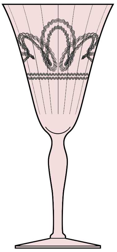 7604 1-2-1 Pink Water Goblet by Morgantown-1