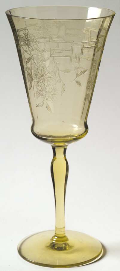 Springtime Topaz Water Goblet by Morgantown-1