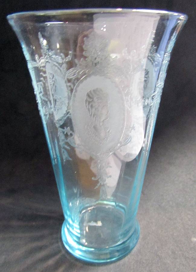 Elizabeth Blue Flat Tumbler by Morgantown-1