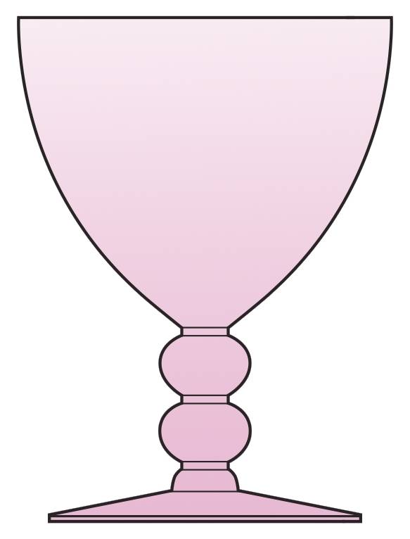 Indiana Pink Water Goblet by Morgantown-1