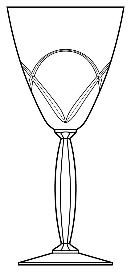 Perimeter Water Goblet by Mikasa-1
