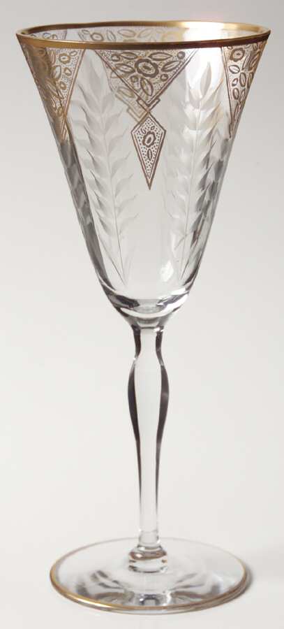 Toulon Gold Water Goblet by Morgantown-1