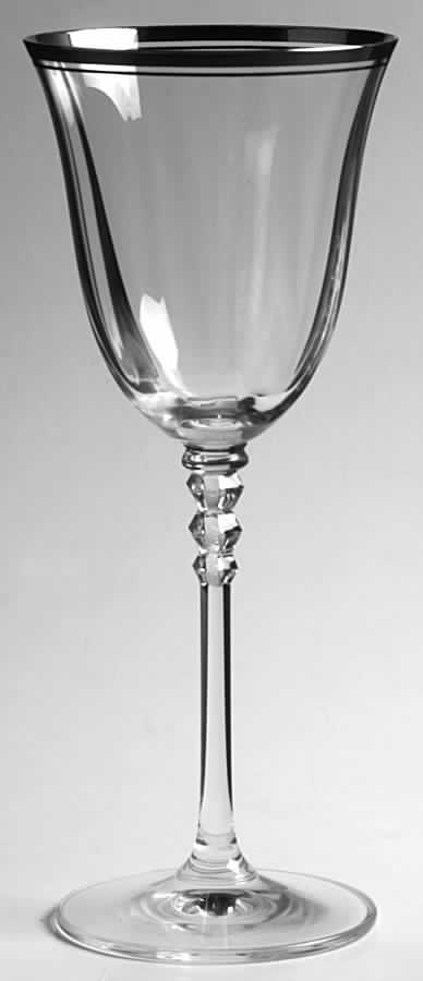 Sonata Platinum Water Goblet by Mikasa-1