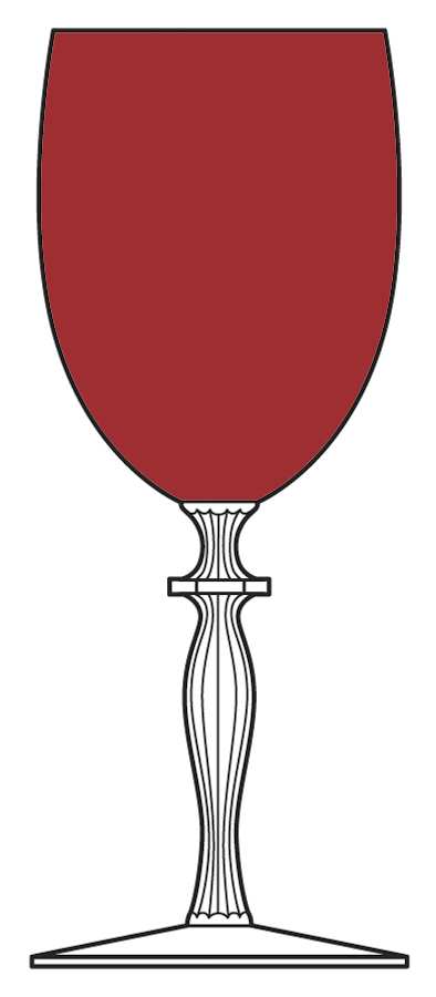 Churchill Ruby Water Goblet by Morgantown-1