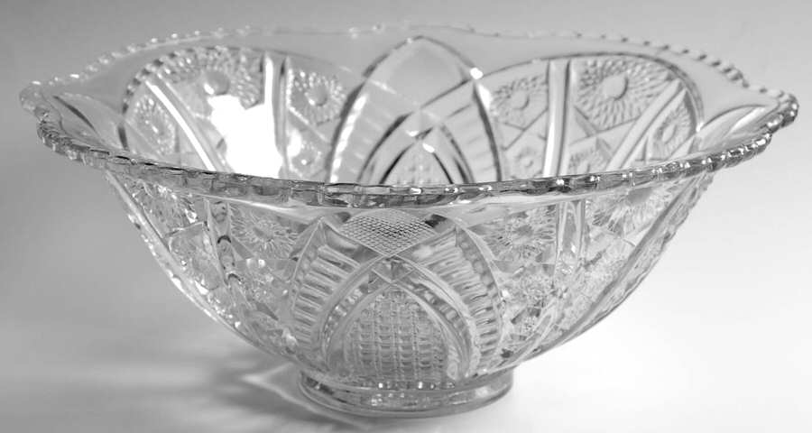 The Concord Clear Punch Bowl by McKee-1