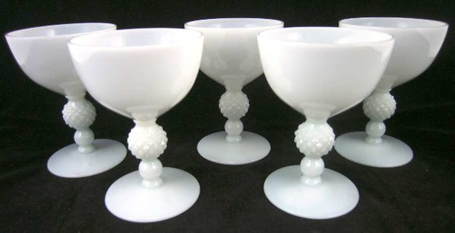Golf Ball Milk Glass Liquor Cocktail by Morgantown-1
