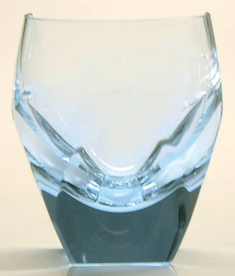 Bar Blue Shot Glass by Moser-1